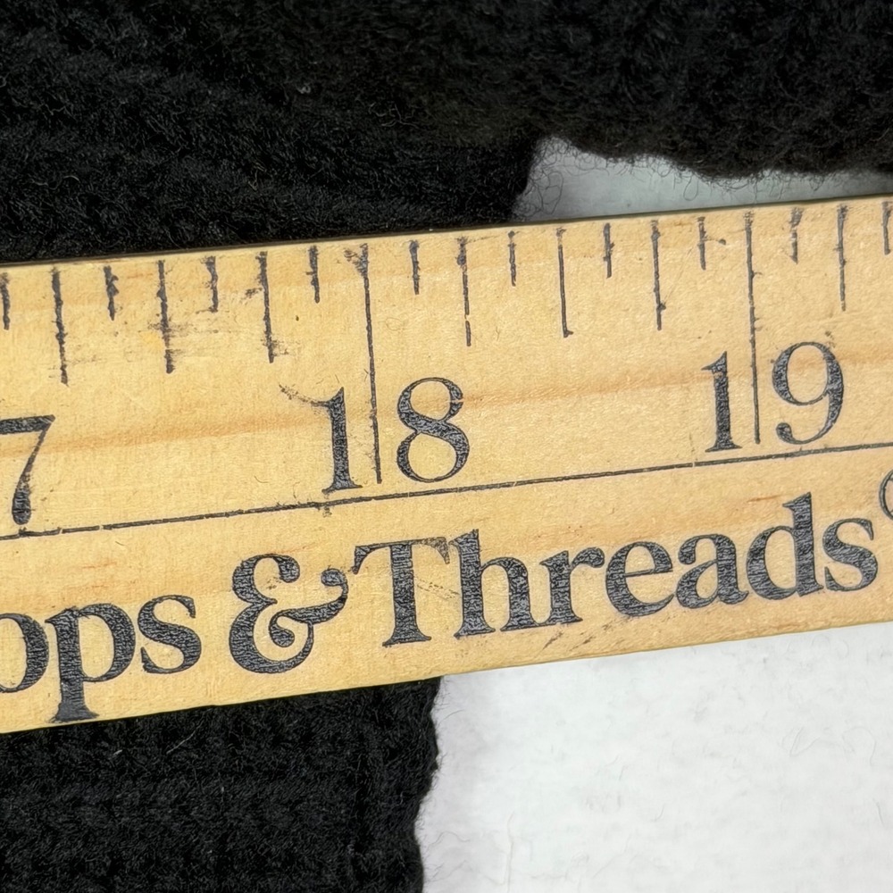 Ann Taylor Petite Womens Size Small Black Ribbed Merino Wool Sweater - Picture 6 of 7